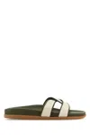 Ancient Greek Sandals Two-tone Canvas Desmos Slippers