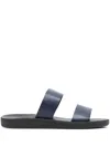 Ancient Greek Sandals Ulysses Comfort Leather Sandals In Blau