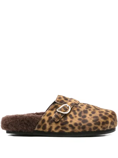 Ancient Greek Sandals Vasilitsa Leopard-print Mules In Multi