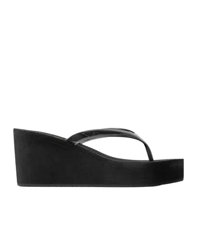 Ancient Greek Sandals Etheria Pvc Wedge Flip Flops In Animal Print