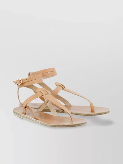 Ancient Greek Sandals Woman Flat Sandals Estia