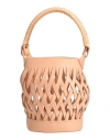 Ancient Greek Sandals Woman Handbag Blush Size - Cowhide