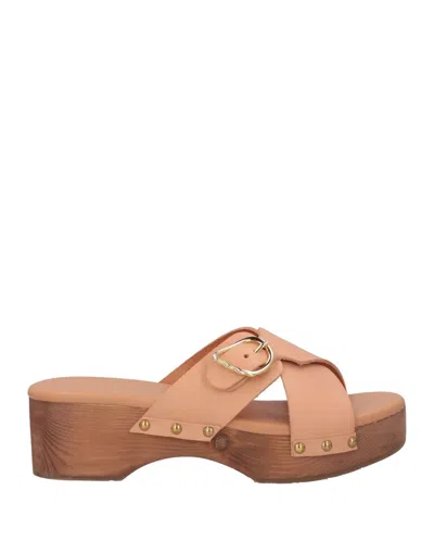 Ancient Greek Sandals Woman Mules & Clogs Blush Size 7 Cowhide In Pink