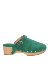 Ancient Greek Sandals Woman Mules & Clogs Green Size 7 Leather In Green