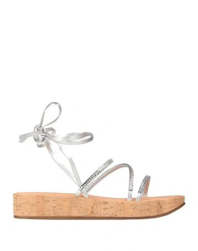 Ancient Greek Sandals Open-toe Sandals In Silver