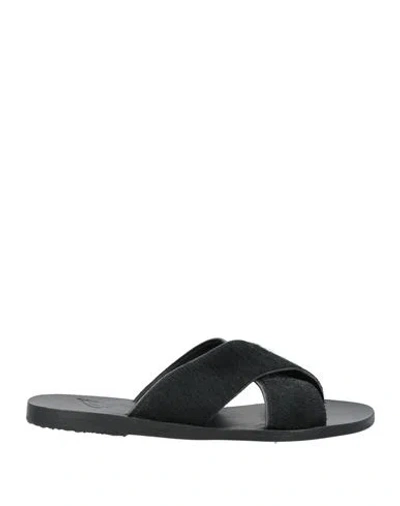 Ancient Greek Sandals Women's Thais Slide In Black