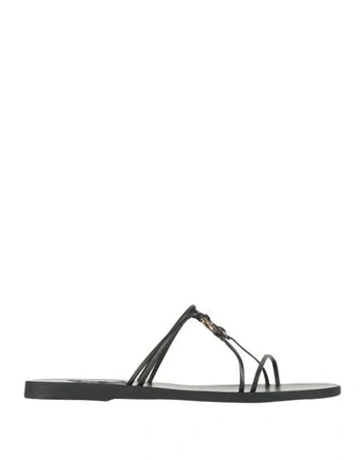 Ancient Greek Sandals Woman Sandals Black Size 8 Leather