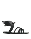 Ancient Greek Sandals Wing Open-toe Sandals In Black