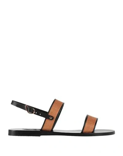 Ancient Greek Sandals Clio Slingback Sandals In Black