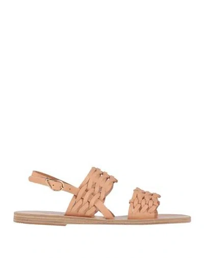 Ancient Greek Sandals Woman Sandals Blush Size 6 Soft Leather In Multi