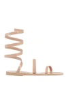 Ancient Greek Sandals Ofis Wraparound Sandals In Beige