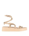 Ancient Greek Sandals Aristea Platform Sandals In Grey