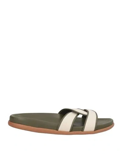 Ancient Greek Sandals Woman Sandals Ivory Size 8 Textile Fibers In Multi