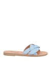 Ancient Greek Sandals Arachne Womens Sandals Open Toe Flatform Sandals In Blue