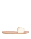 Ancient Greek Sandals Woman Sandals Off White Size 6 Leather
