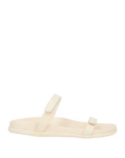 Ancient Greek Sandals Woman Sandals Off White Size 6 Leather In Neutral