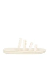 Ancient Greek Sandals Woman Sandals Off White Size 7 Cowhide In Off White