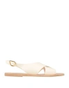 Ancient Greek Sandals Woman Sandals Off White Size 7 Soft Leather