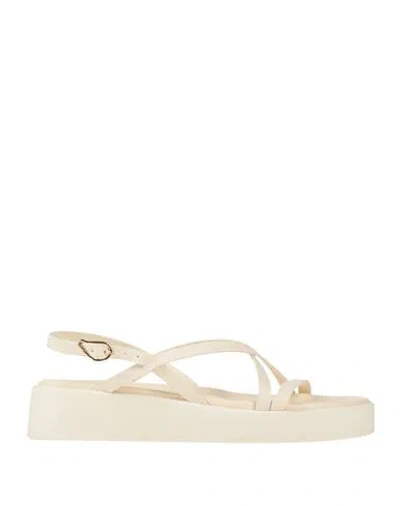 Ancient Greek Sandals Woman Sandals Off White Size 8 Leather