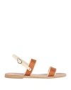 Ancient Greek Sandals Woman Sandals Off White Size 8 Leather, Natural Raffia In Off White