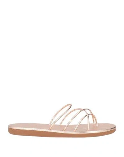Ancient Greek Sandals Woman Sandals Rose Gold Size 10 Leather