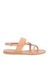 Ancient Greek Sandals Woman Thong Sandal Beige Size 8 Cowhide In Beige