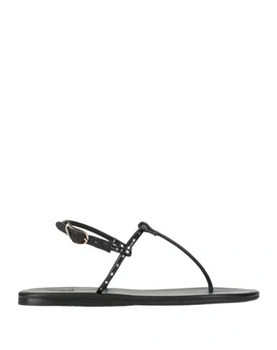 Ancient Greek Sandals Woman Thong Sandal Black Size 7 Synthetic Material