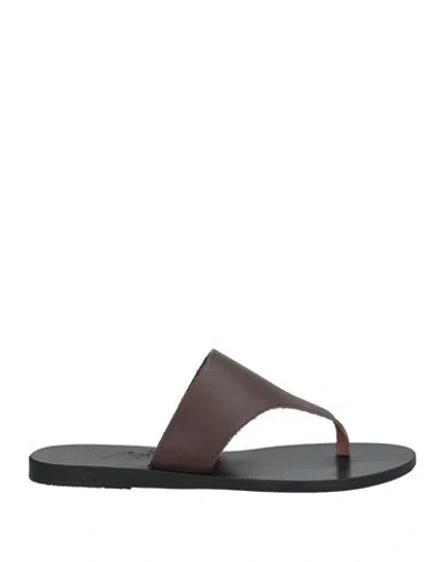 Ancient Greek Sandals Mera Sandalen In Brown