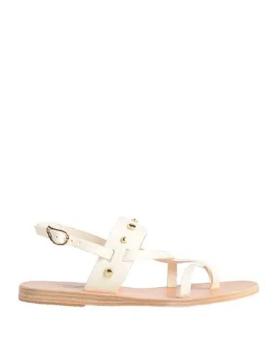 Ancient Greek Sandals Woman Thong Sandal Off White Size 6 Cowhide