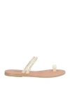 Ancient Greek Sandals Woman Sandals White Size 8 Leather In White
