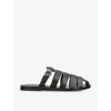 Ancient Greek Sandals "cosmia" Sandals In Black