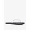 Ancient Greek Sandals Woman Thong Sandal Transparent Size 6 Rubber In Black/comb