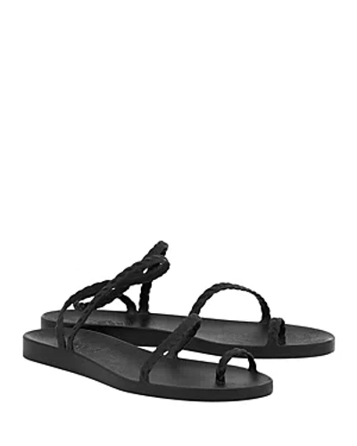 Ancient Greek Sandals Women's Eleftheria Braided Jelly Sandals In Black