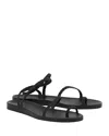 Ancient Greek Sandals Eleftheria Braided Leather Sandals In Black