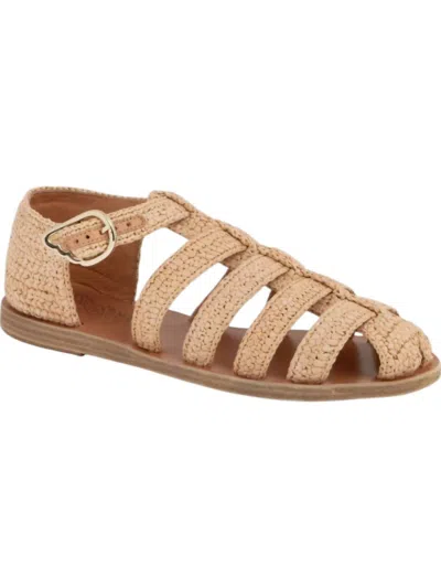 Ancient Greek Sandals Women's Homeria Classic Buckle Sandal In Natural Raffia In Multi