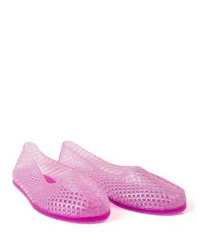 Ancient Greek Sandals Iro Jelly Ballerina Shoes In Pink