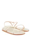 Ancient Greek Sandals Kansiz Flat Sandals In Platinum