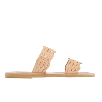 Ancient Greek Sandals Women's Melia Woven Vachetta Sandals In Natural