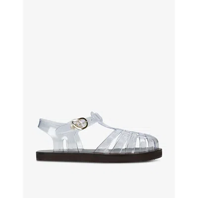 ANCIENT GREEK SANDALS WOMENS ANCIENT GREEK SANDALS HOMERIA FISHERMAN FLAT LEATHER AND JELLY SANDALS