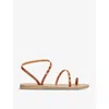 ANCIENT GREEK SANDALS ELEFTHERIA BEE STUDDED LEATHER SANDALS