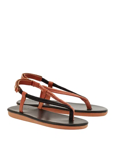 Ancient Greek Sandals Women's Zoi Sandals In Black/tan