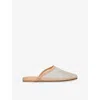 Ancient Greek Sandals Womens Beige The Slipper Mesh Slippers Eur 37 / 4 Uk