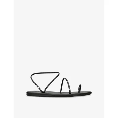 ANCIENT GREEK SANDALS WOMENS ANCIENT GREEK SANDALS ASTRO FAUX-LEATHER FLAT SANDALS
