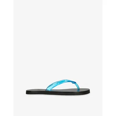 Ancient Greek Sandals Saionara Jelly Flip Flop In Blue
