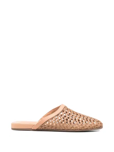 Ancient Greek Sandals Woven Slippers In Brown