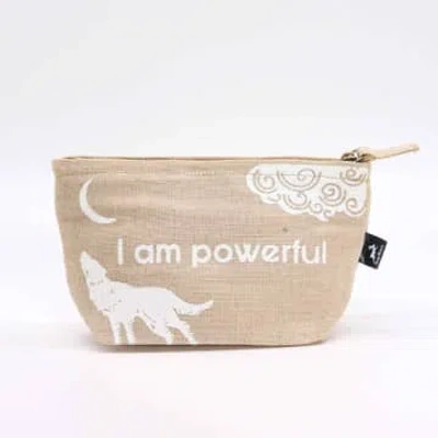 Ancient Wisdom Hop Hare Pouch I Am Powerful In Burgundy