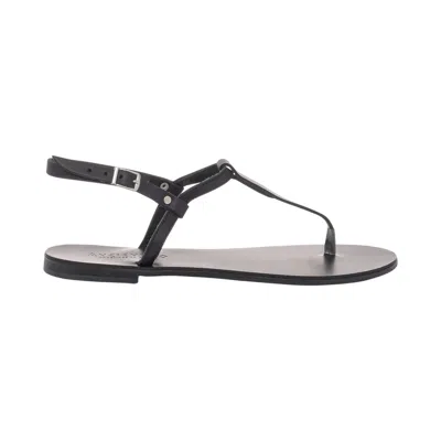 Ancientoo Women's T-strap Sandals Brizo Black