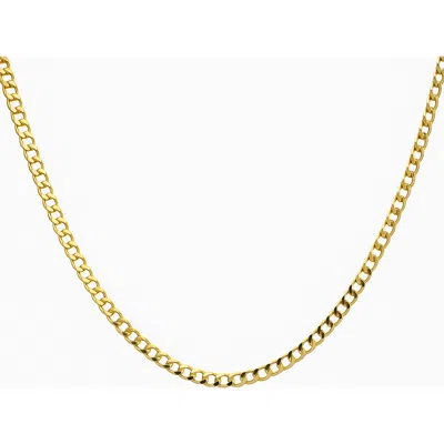 Ancona Jewelry 10k Yellow Gold Curb Link Necklace 4.5mm
