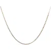 Ancona Jewelry 14k Tri Color Gold Valentino Heart Link Necklace, 18"  2.6mm In Yellow