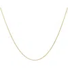 Ancona Jewelry 14k Yellow Diamond Cut Gold Rope Chain Necklace 1mm In Yellow